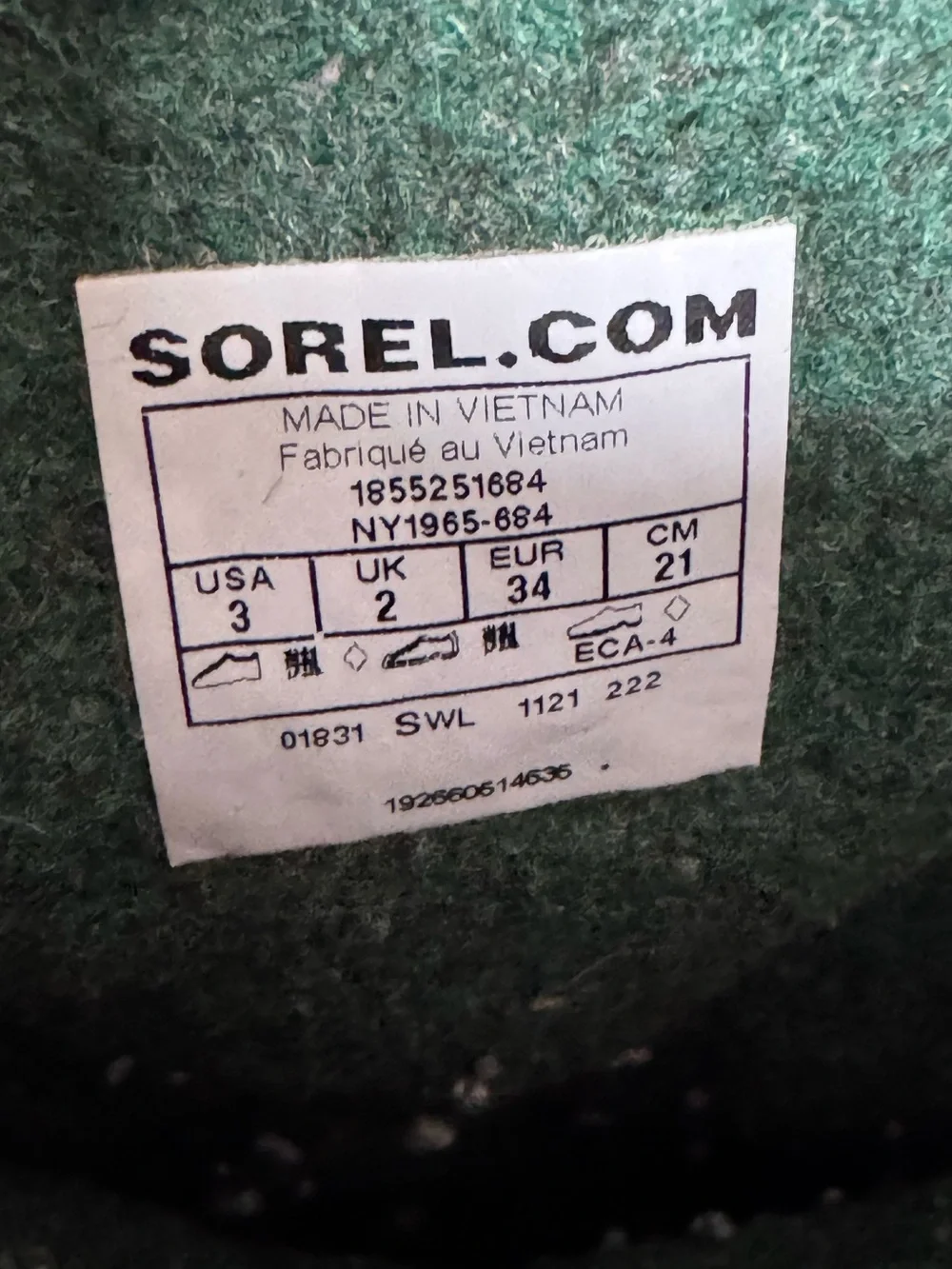 Sorel Flurry TP Insulated Waterproof Snow Boots Pink Black Girls Size 3
